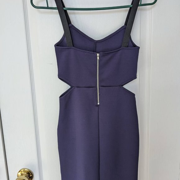 Fitted Purple Cocktail Dress - Picture 2 of 2